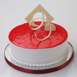 Roses With Starwberry cake