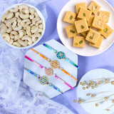 Sizzling Set of 4 Rakhi Sweet Combos