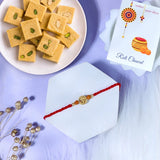 OM Divine Rakhi with Soan Papdi