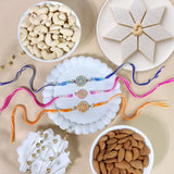 Elegant Rakhi Set with Kaju Katli & Dry Fruit