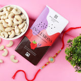 Elegant Rakhi with Flavour Dark Chocolate & Cashew