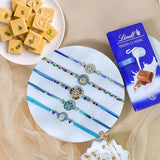 Pleasing Five Rakhi Set Family Hamper