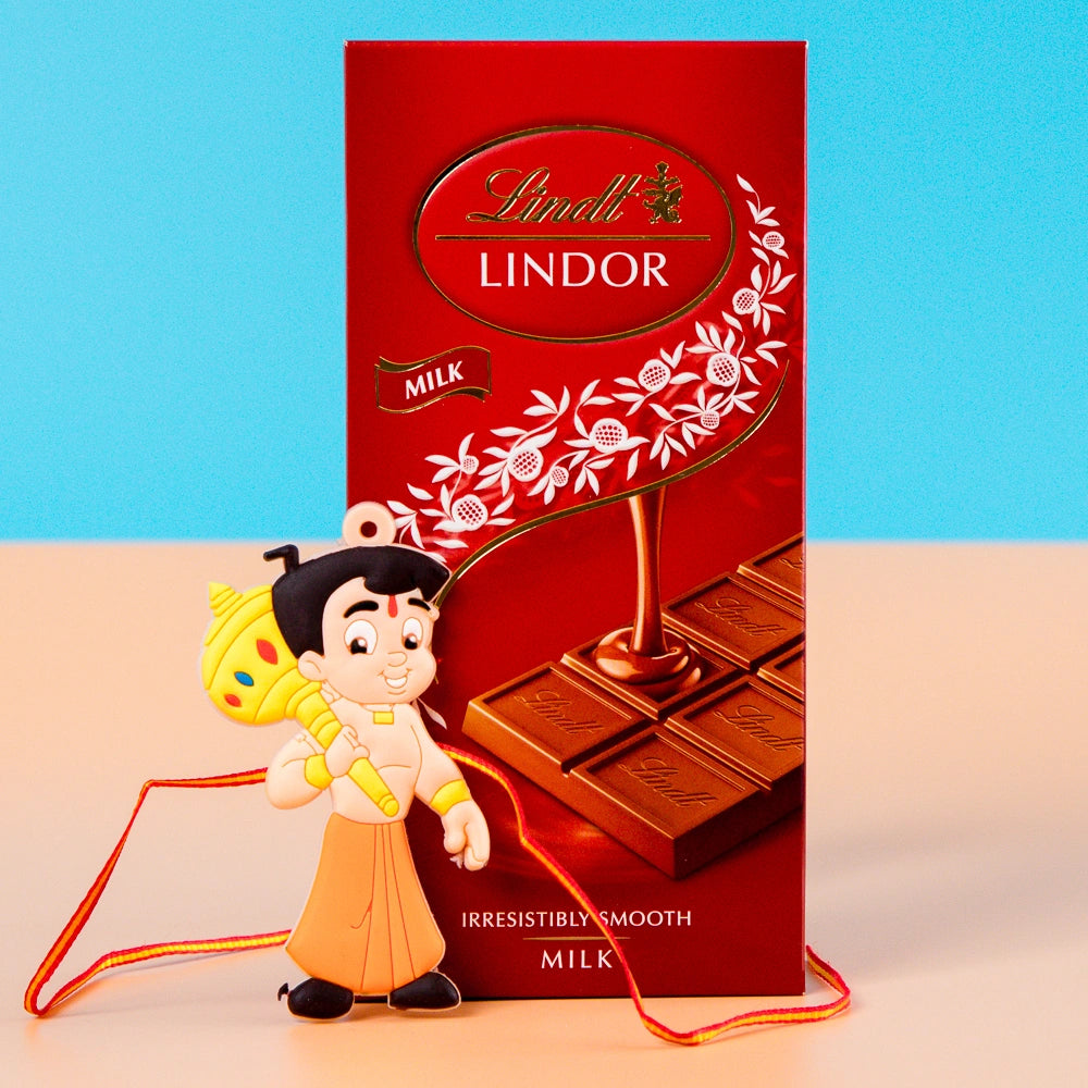 Chota Bheem Kids Rakhi with Lindt Chocolate