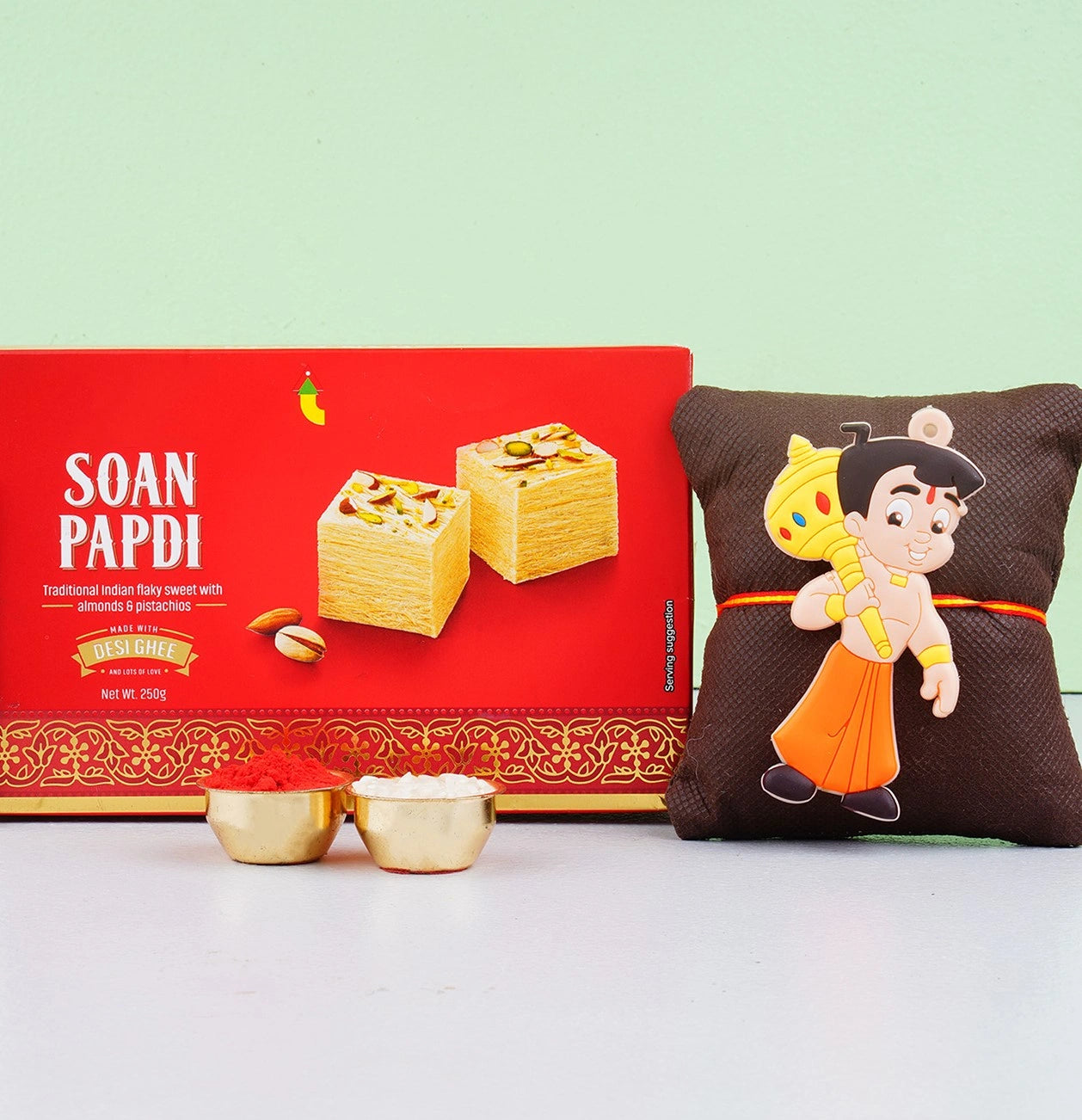 Chotta Bheem Kids Rakhi & Soan Papdi Sweet