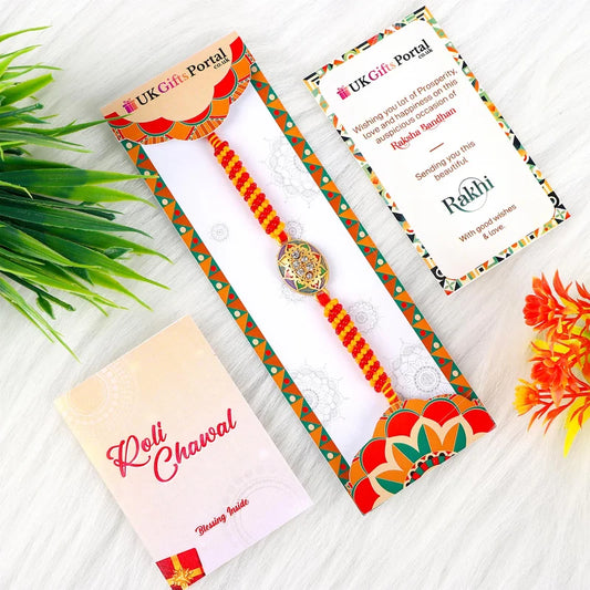 Oval Shape Rakhi-  For Europe