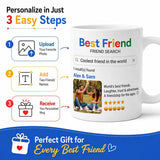 Personalized Best Friend Photo Mug