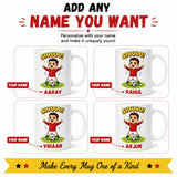 Personalized Football Fan Coffee Mug with Custom Name