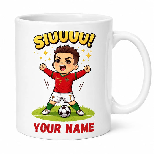 Personalized Football Fan Coffee Mug with Custom Name