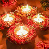 Handcrafted Festive Diya Decor Set of 4