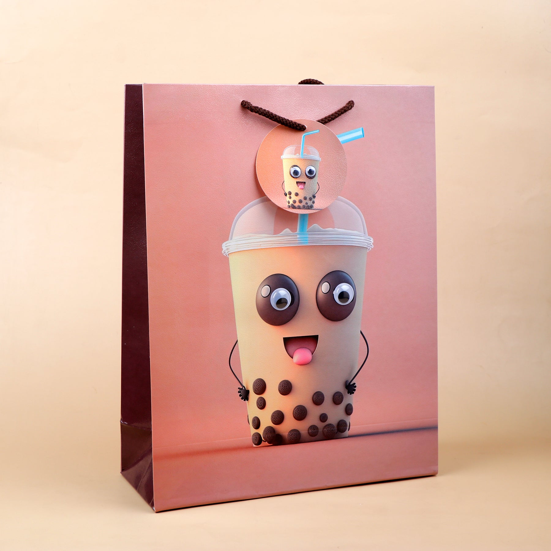 Googli Eyes Fun Characters Paper Bag Set of 4 Large