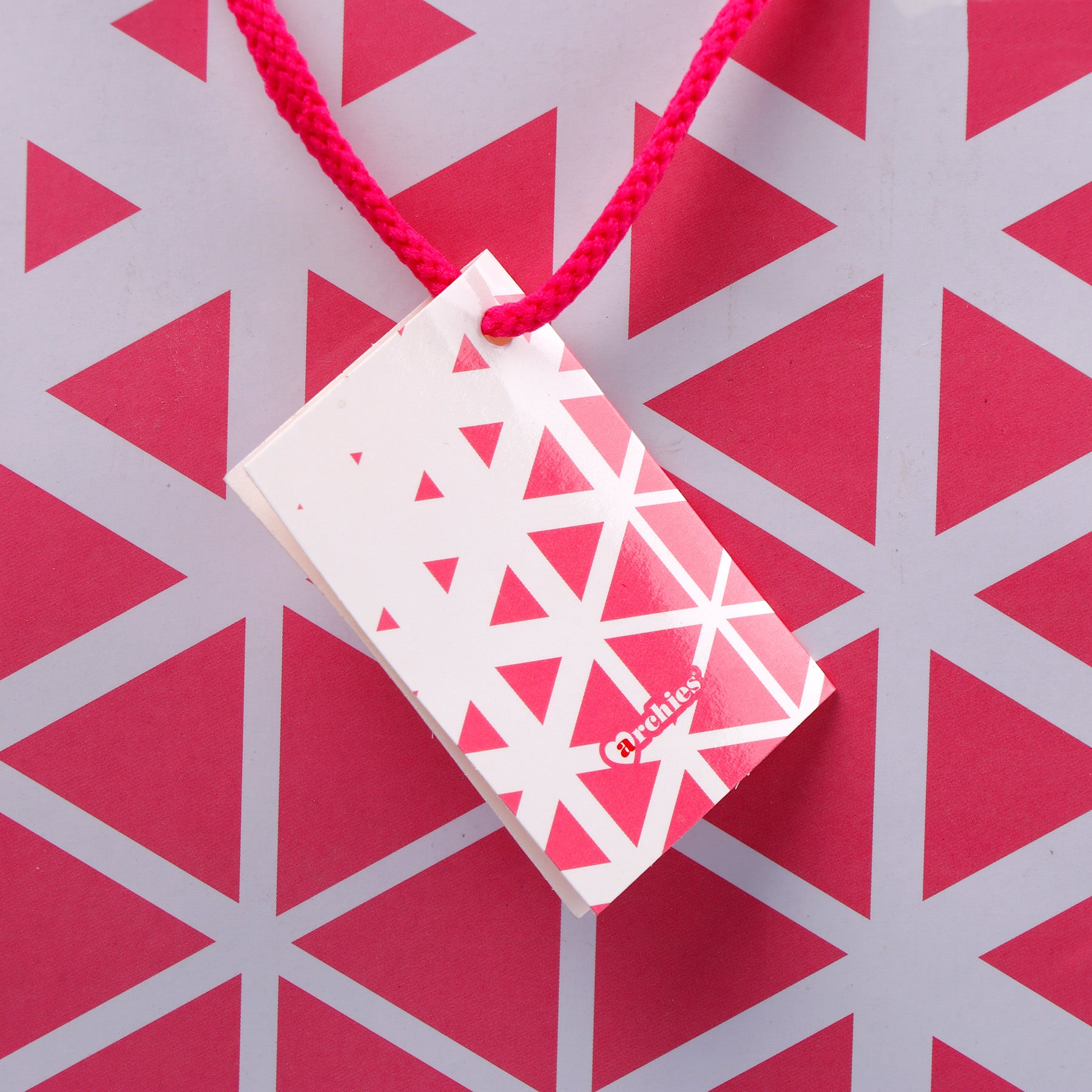 Abstract Triangle Print Paper Bags Pack of 3 (S/M/L)