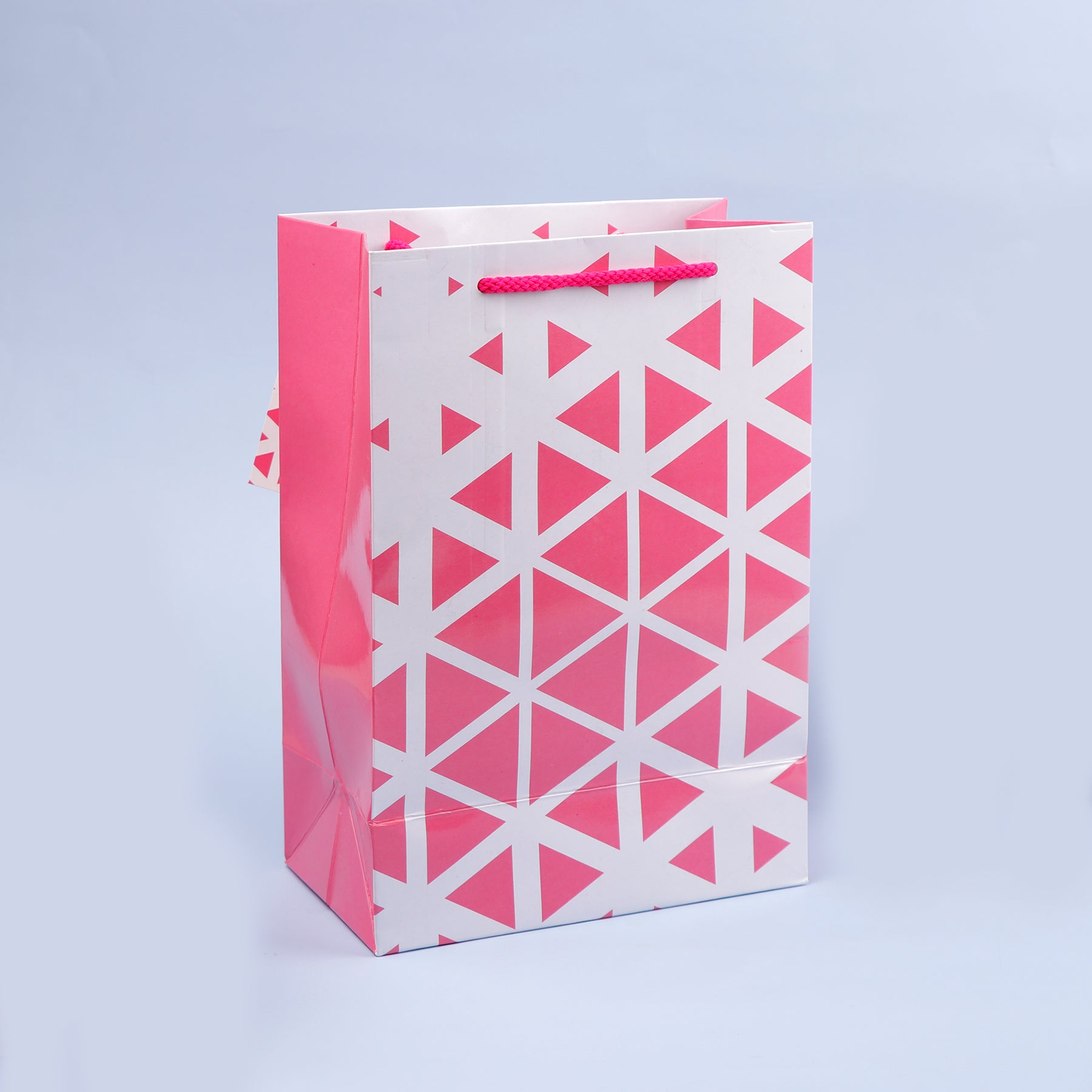 Abstract Triangle Print Paper Bags Pack of 3 (S/M/L)
