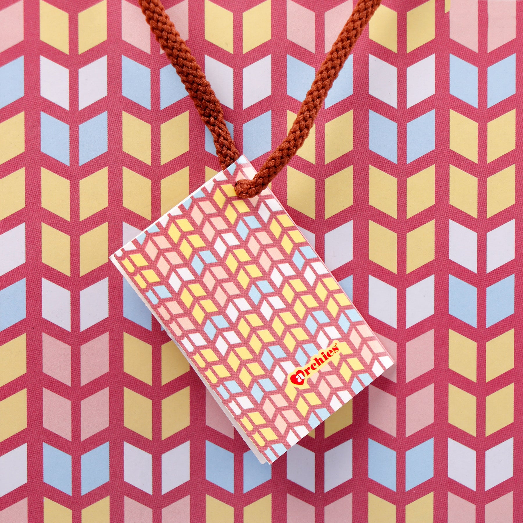 Abstract Linear Print Paper Bags Pack of 3 (S/M/L)