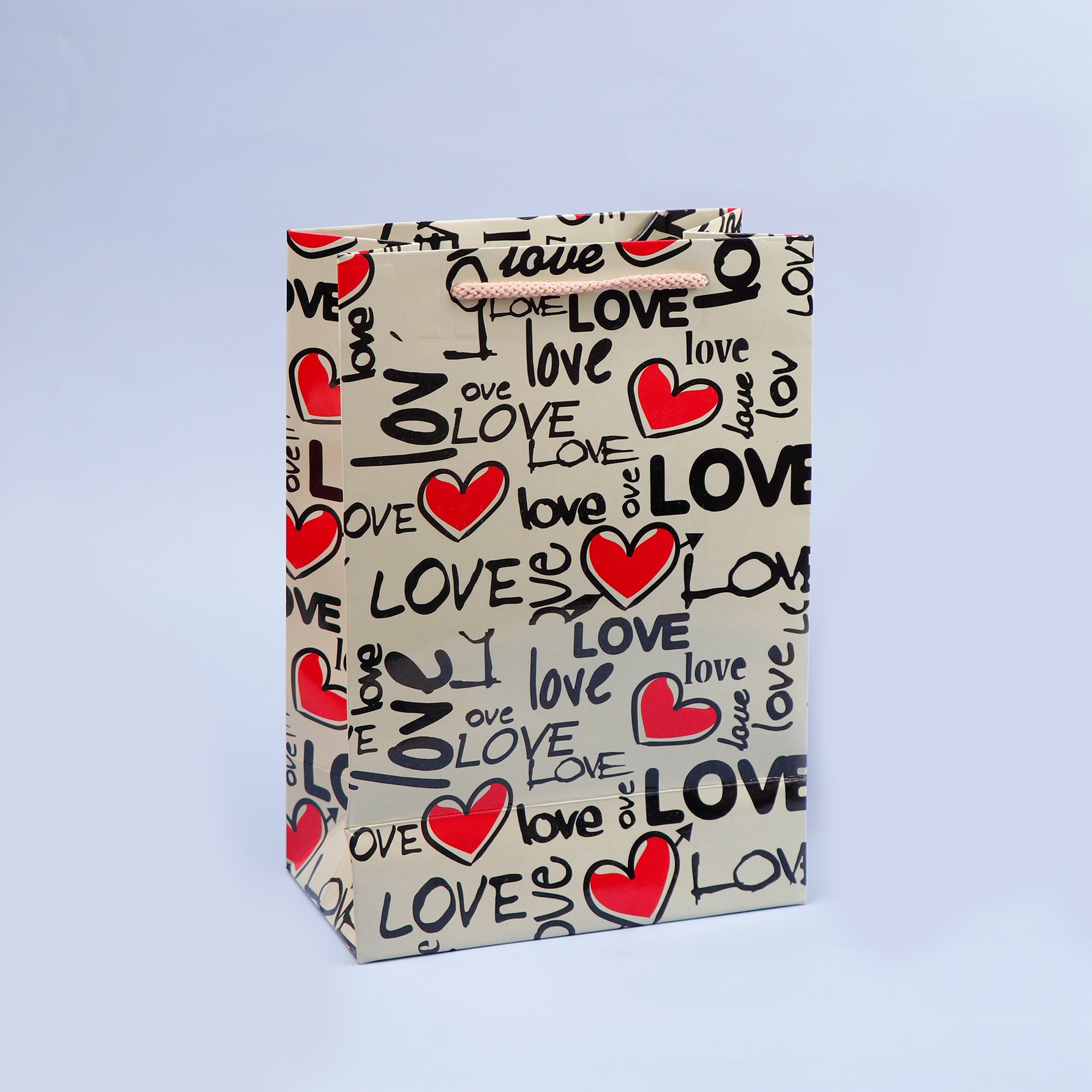 Love Quoted Print Paper Bags Pack of 3 (S/M/L)