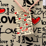Love Quoted Print Paper Bags Pack of 3 (S/M/L)