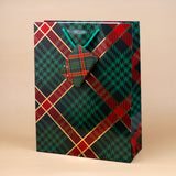 Red and Green Checked Paper Bags Pack of 3 (S/M/L)