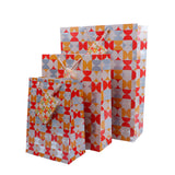 Abstract Shapes Print Paper Bags Pack of 3 (S/M/L)