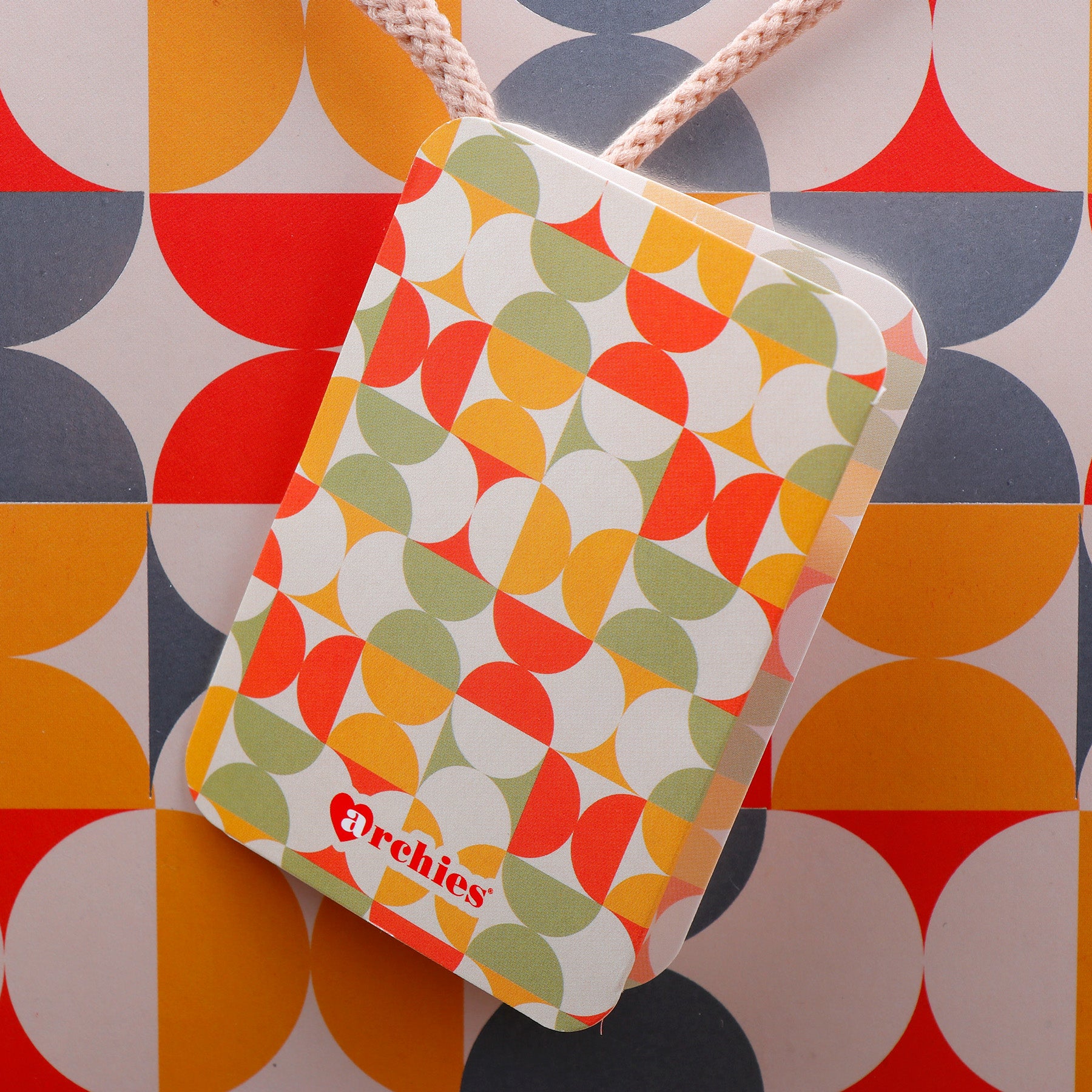 Abstract Shapes Print Paper Bags Pack of 3 (S/M/L)