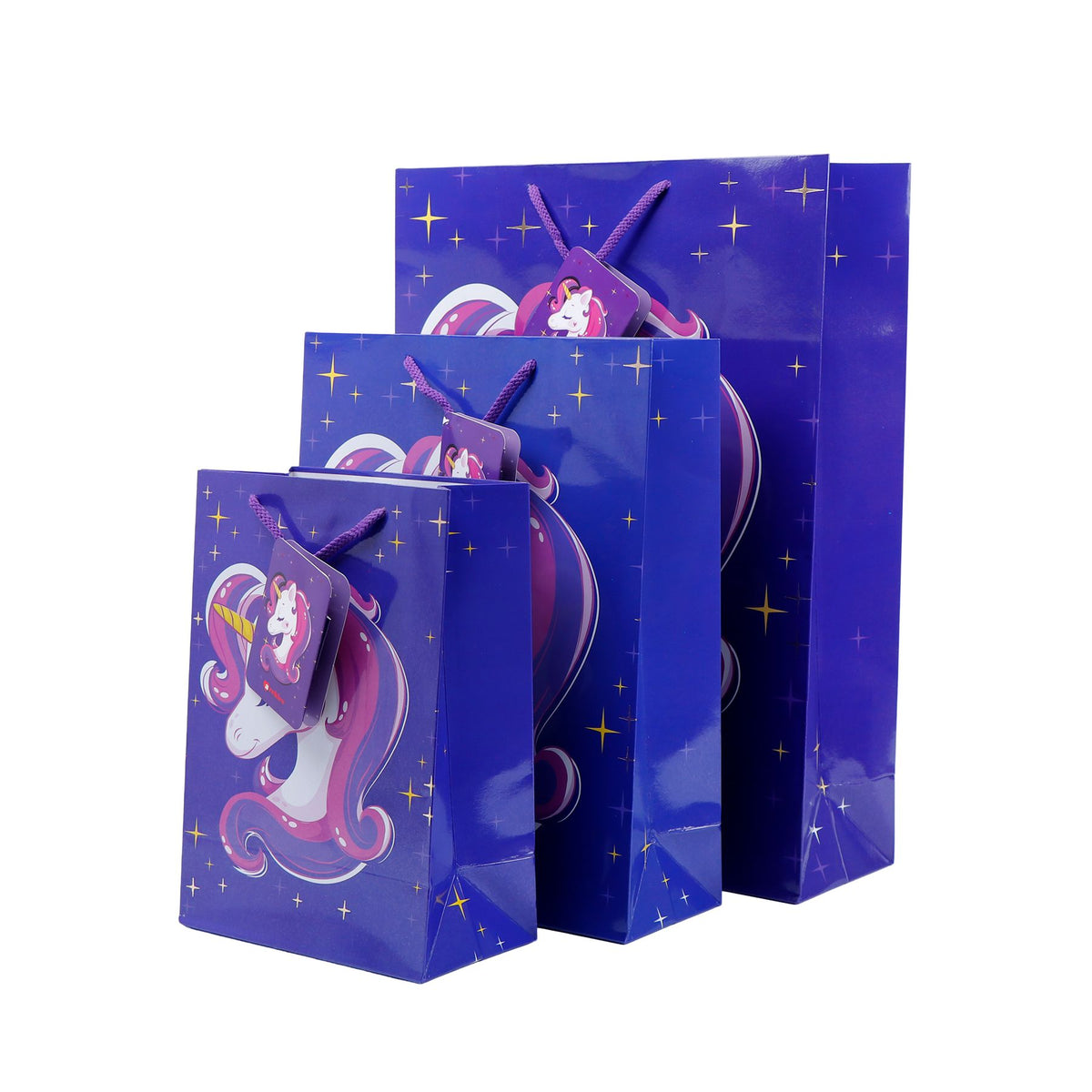 Dreamy Pony Print Paper Bags Pack of 3 (S/M/L)