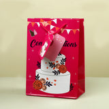 Congratulations Pink Paper Bags Pack of 3 (S/M/L)