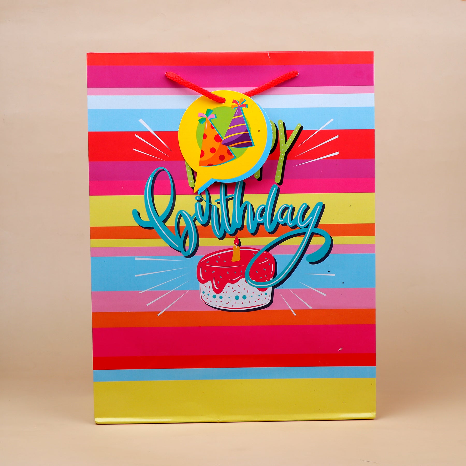 Happy Birthday Print Paper Bags Pack of 3 (S/M/L)