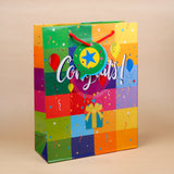 Congrats Print Paper Bags Pack of 3 (S/M/L)