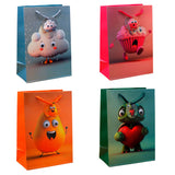 Googli Eyes Goofy Characters Paper Bag Set of 4 Small