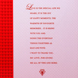 Blooming Love Bear with Rose and Greeting Card