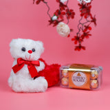 Romantic Teddy Bear with Ferrero Rocher