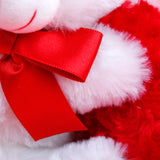 Cute Teddy Bear with Hershey Chocolate and Rose