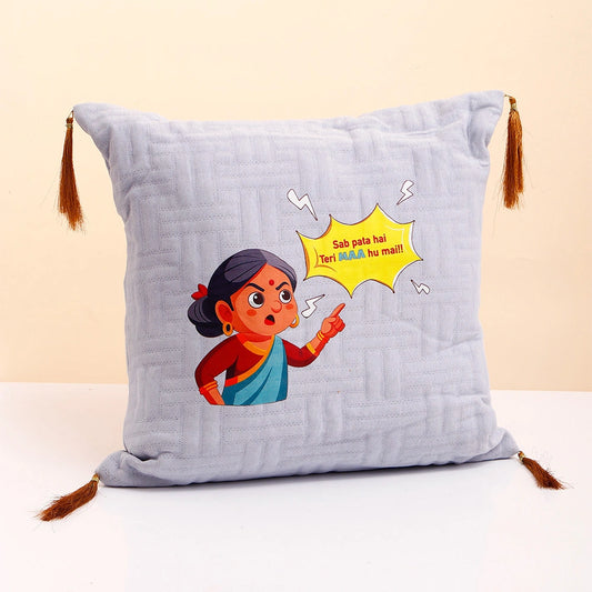 Grey Cushion With Ferrero Rocher