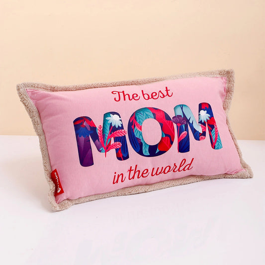 Pink Cushion With Mug And Card