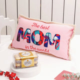 Pink Cushion With Ferrero Rocher