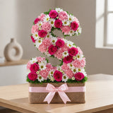 White Daisy, Pink Rose & Carnation Mixed Bouquet