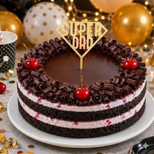 Black Forest Heart Cream Cake