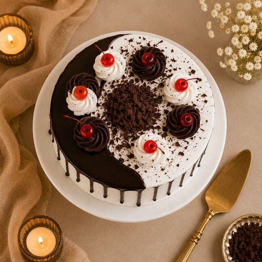 Creamy Drip Black Forest Cream Cake