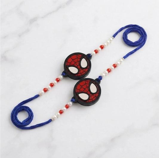 Set of 2 Spiderman Kids Rakhi with Cadbury Chocolates | Rakhi Gift for Children