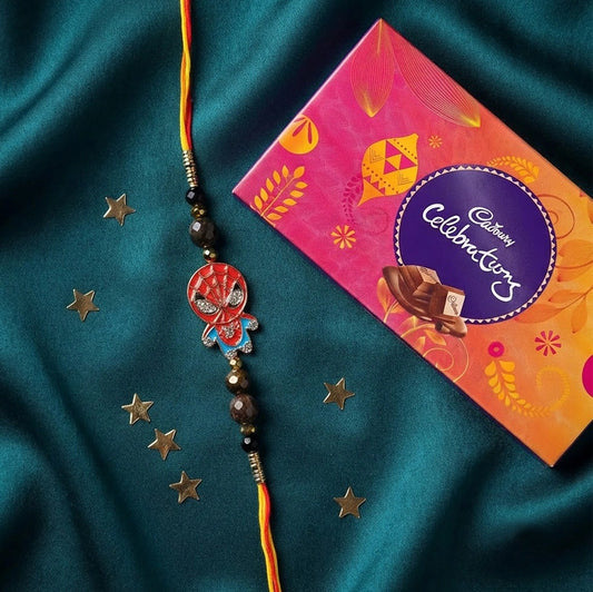Spiderman Rakhi with Cadbury Celebrations | Kids Rakhi Combo