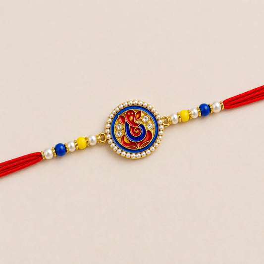 Ganesha Rakhi with Gulabjamun 1Kg | Divine Rakhi Sweet Gift Hamper