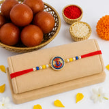 Ganesha Rakhi with Gulabjamun 1Kg | Divine Rakhi Sweet Gift Hamper