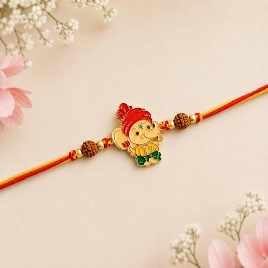 Ganesha Rakhi with Gulabjamun | Divine Blessing Raksha Bandhan Gift Hamper