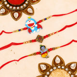 Kundan Krishna and Doremon Rakhi Set of 3
