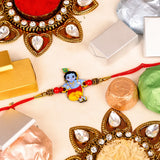 Krishna Kids Rakhi and Assorted Chocolates 100gm