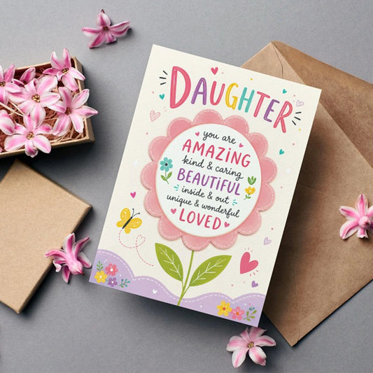 Amazing Beautiful Loved  Daughter's Day Personalised Card