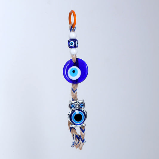 Charming Owl Evil Eye Hanging