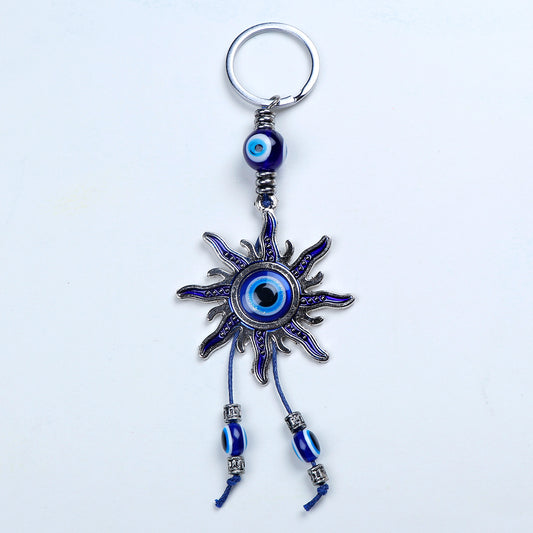 Beaming Evil Eye Keychain