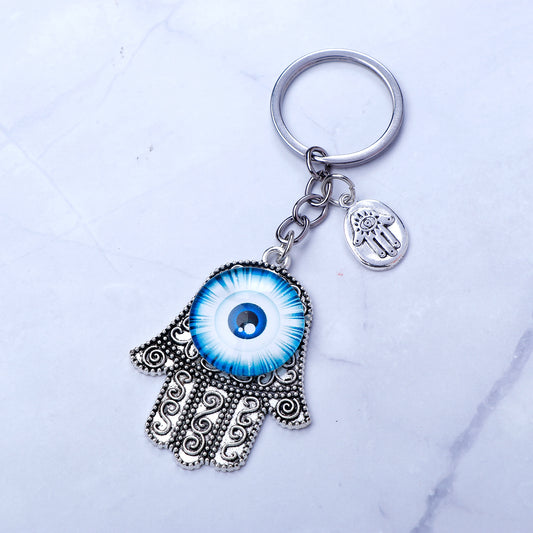Divine Hand Evil Eye Keychain