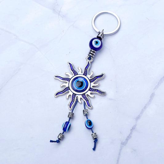 Beaming Evil Eye Keychain