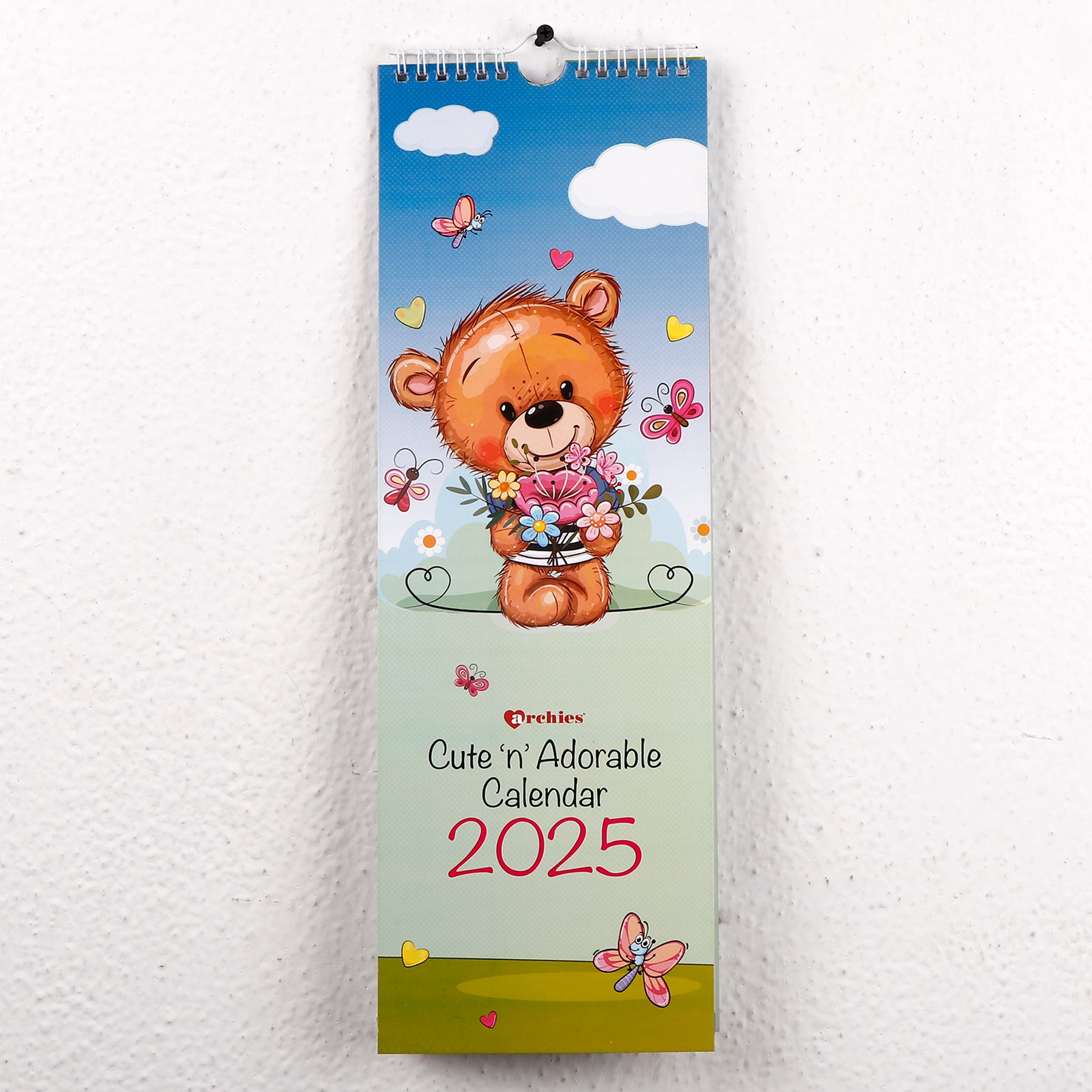 Archies Cute 'n' Adorable 2025 Hanging Calendar