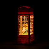 Blooming Love Telephone Booth Showpiece